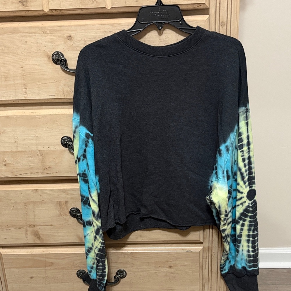 Pink tye dye sweat shirt